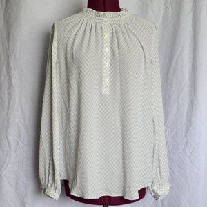 Loft Lightweight Patterned Long Sleeve Blouse